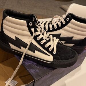 Revenge X Storm - Black and White High-Top Sneakers brand new